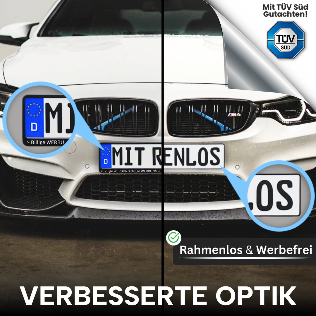 Magnet Kennzeichenhalter + Trockentuch XXL 1400 GSM
