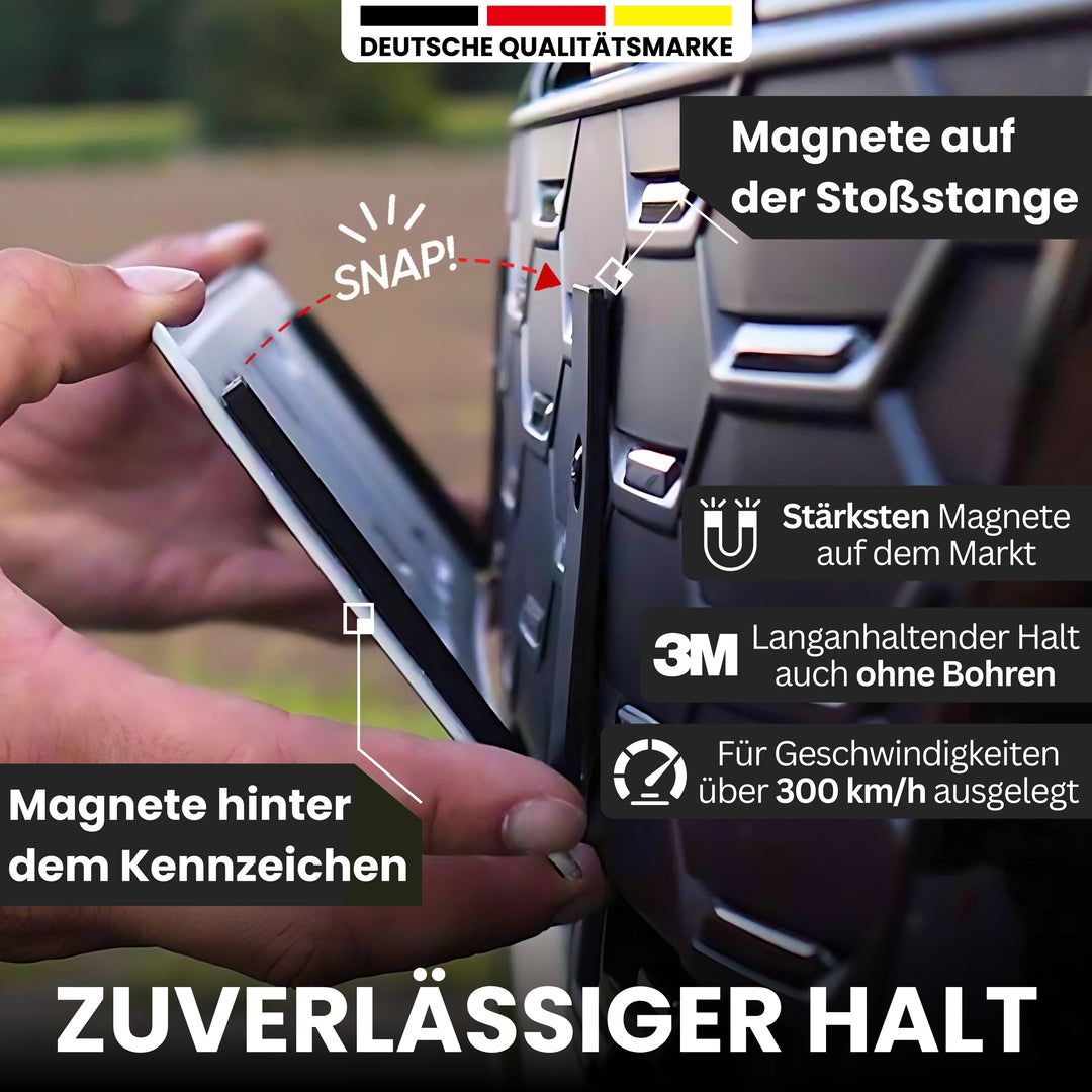 Magnet Kennzeichenhalter + Trockentuch XXL 1400 GSM