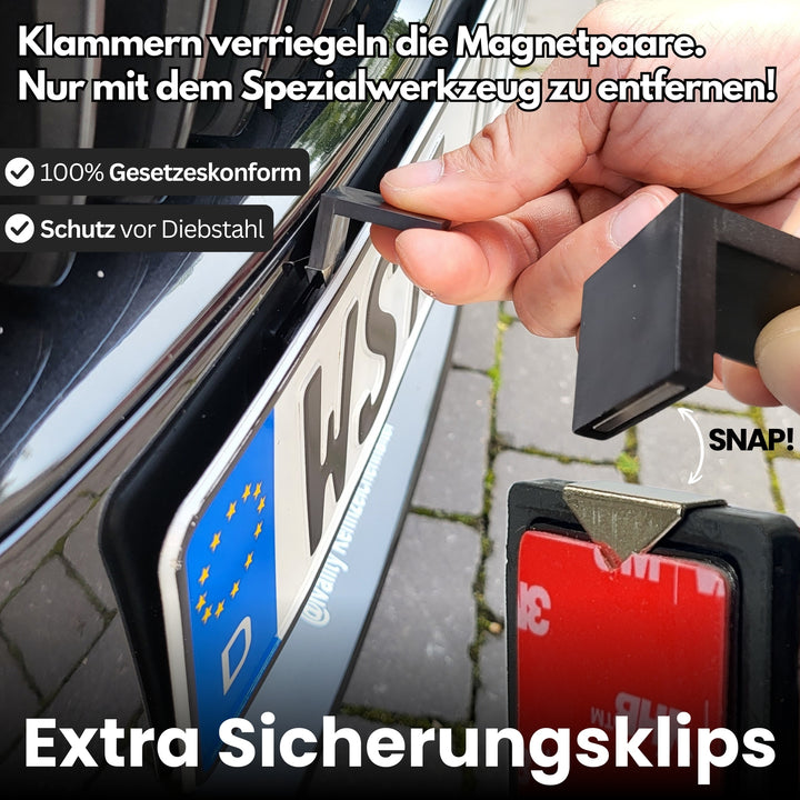 Magnet Kennzeichenhalter + Trockentuch XXL 1400 GSM