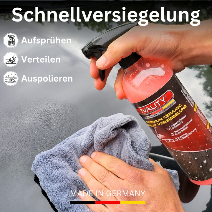 Keramik Lackversiegelung + 2 Tücher Sparbundle - Schutz und Glanz für deinen Lack