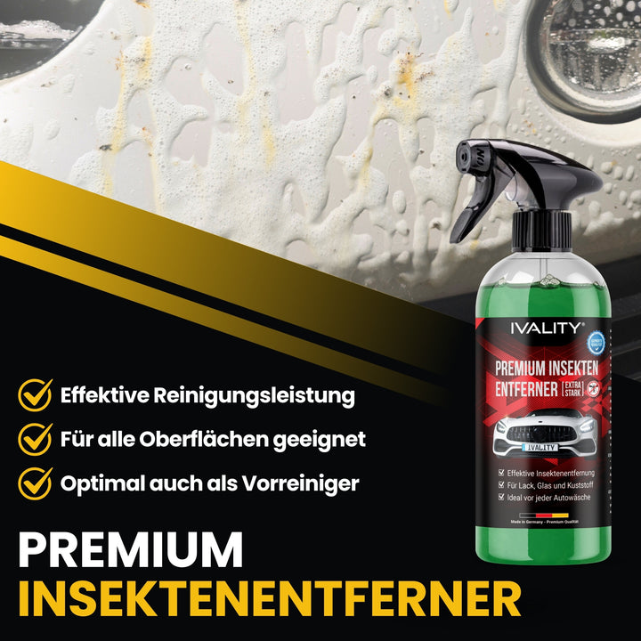 Insektenentferner 750 ml - Entfernt mühelos Insektenrückstände und Schmutz auf Lack und Glas